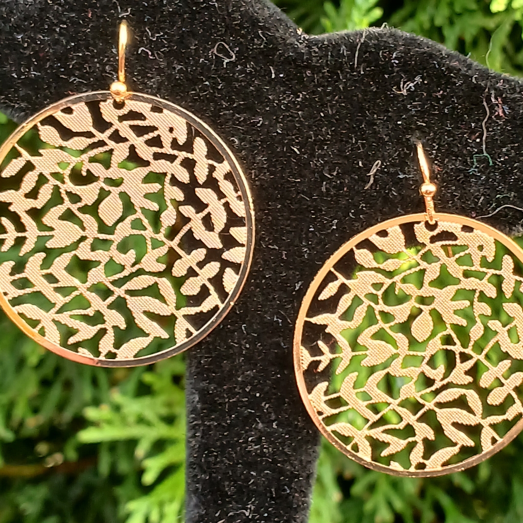Boho Gold Tone Fall Leaves Earrings Splendid